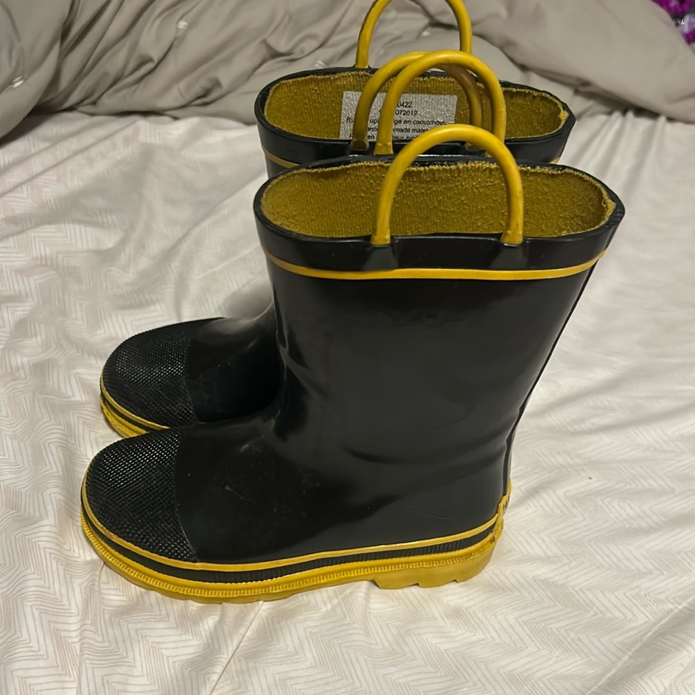 Harper Canton Black & Yellow Rainboots - 12